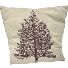 Beaded Christmas Tree Decorative Throw Pillow 16 x 16