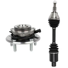 Front CV Axle Shaft &Wheel Hub Bearing For 2012-2017 2018 Ram 1500 Express 4WD