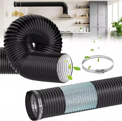 MARKENLOS Alu-Flexschlauch Abluftschlauch Lüftungsschlauch 1/2/3/5M Flexibel Ø100-150mm