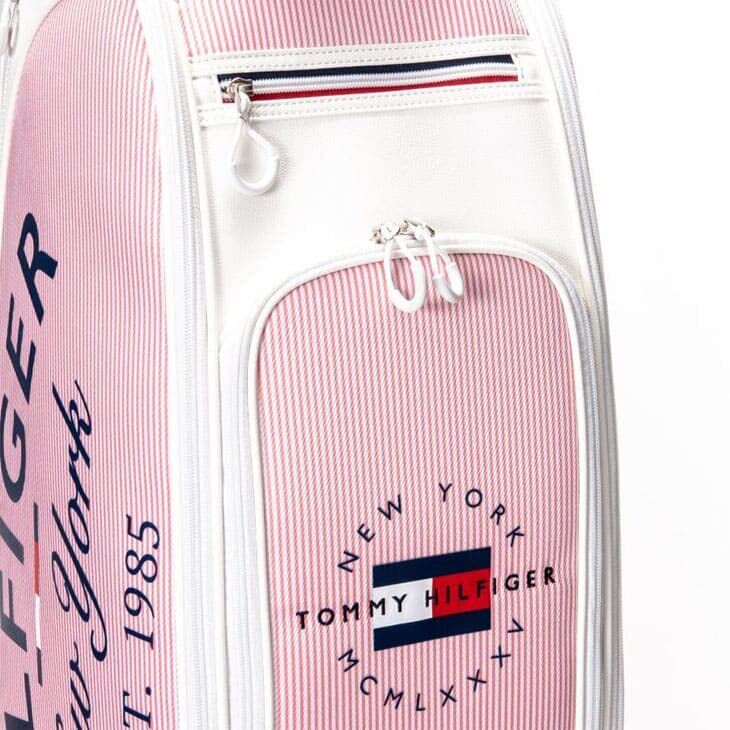 TOMMY HILFIGER Golf Cart Bag Hickory Stripe 4 divisions 9.0 TOMMY HILFIGER Golf Cart Bag Hickory Stripe 4 divisions 9.0