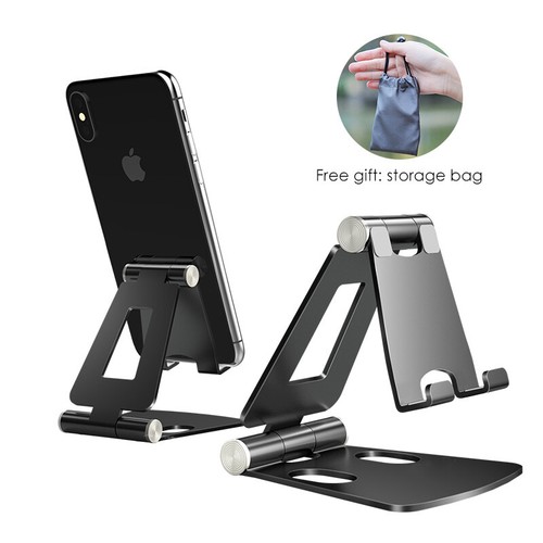 Aluminum Phone Holder Foldable Desk Stand For iPhone 11 Pro Max X Samsung Xiaomi - Picture 13 of 15