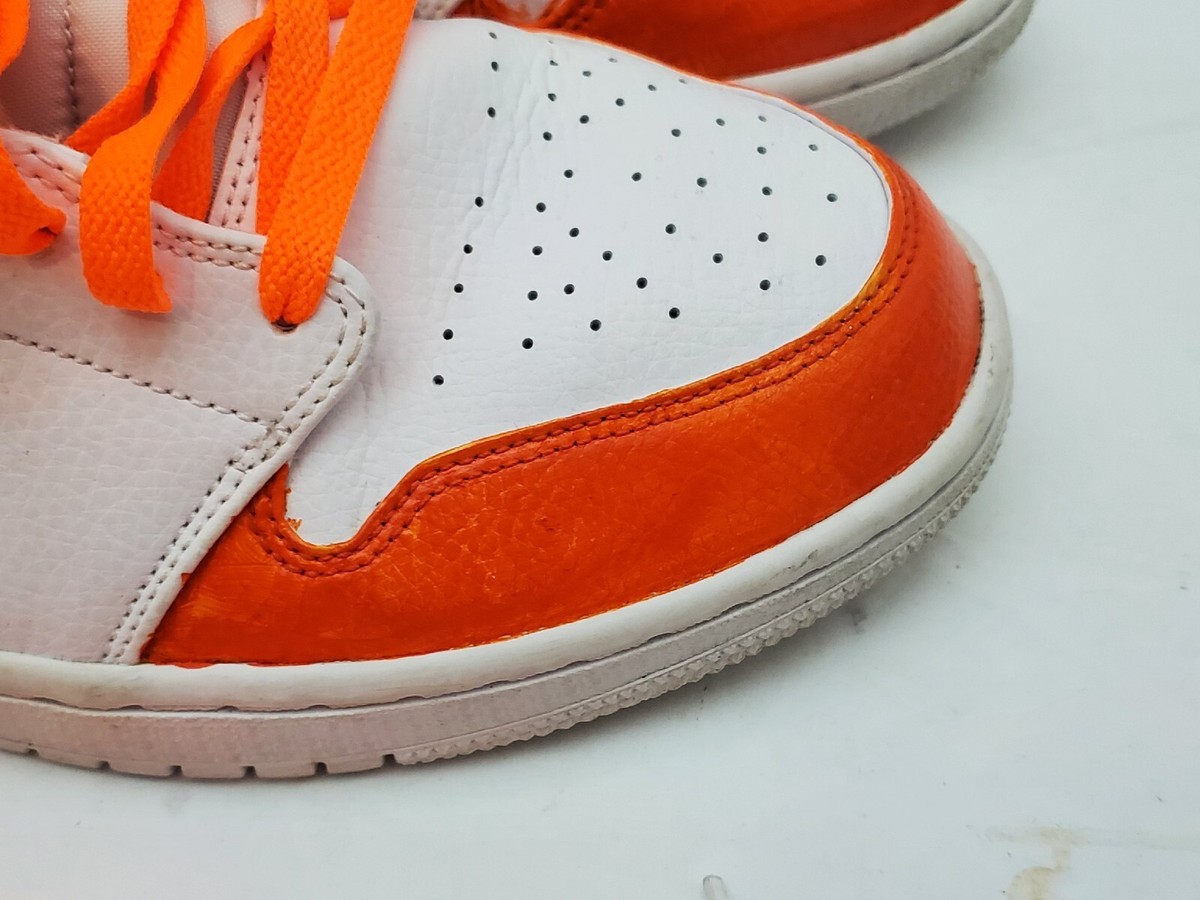 Size 12 - Jordan 1 Mid Triple White 2019 - 554724-129 - custom