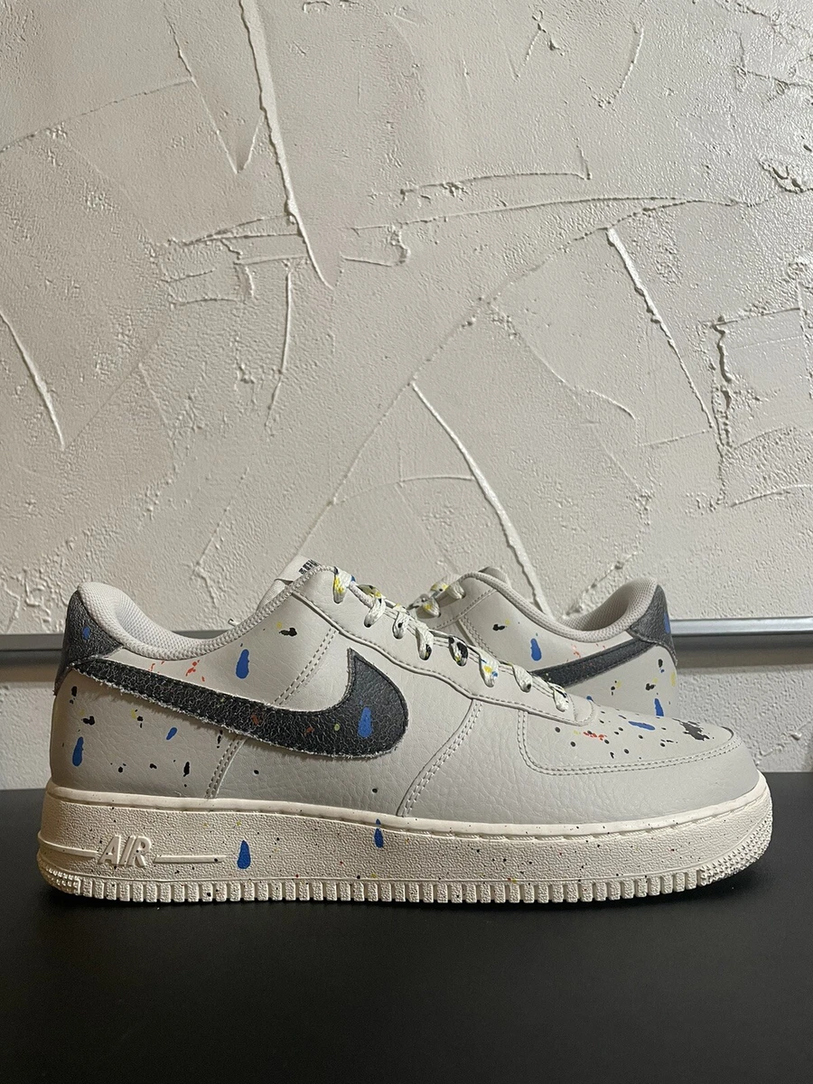 Nike Force 1 '07 LV8 Paint Light Bone Men's Size 11.5 CZ0339-001