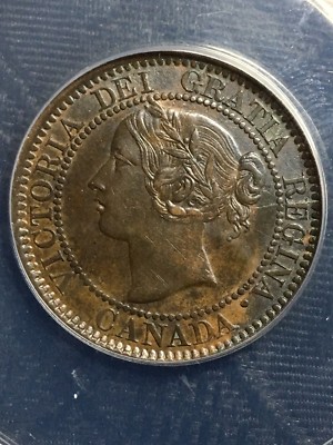 1859 Canada 1C cent Narrow 9 ANACS XF45 varieties galore | eBay