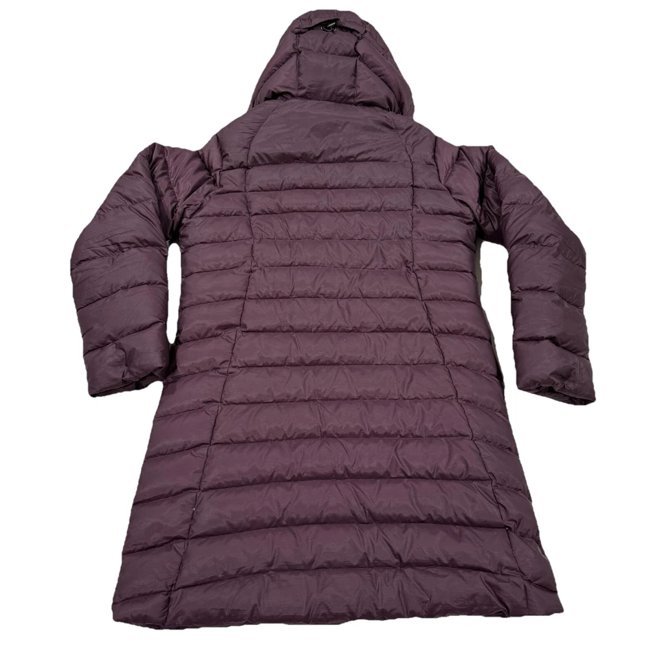 Chaqueta deportiva Eastern Mountain para mujer pequeña plumón de pato abrigo acolchado púrpura Foto 2 de 4