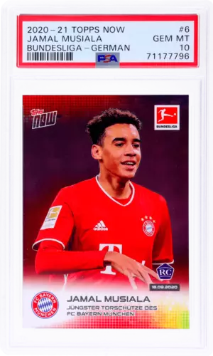 2020 Topps Now Bundesliga Jamal Musiala German #6 PSA 10