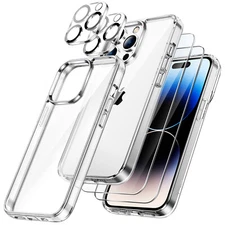 5 in 1 Case for iPhone 14 Pro Max with Screen Protector / Camera Lens Protector