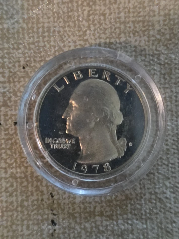 1978 S Proof Washington Quarter Nickel Clad Copper Coin - Image 2 of 4