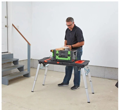TLGREEN Multifunctional Folding Work Table, 7 in 1 Work Benches for Garage