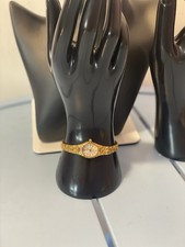 Elgin Ladies Quartz Gold Tone Bracelet Watch Japan Parts/Repair