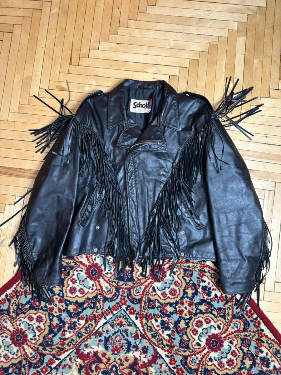 SCHOTT Fringe Motorcycle Jacket Coats, Jackets & Vests for Men for