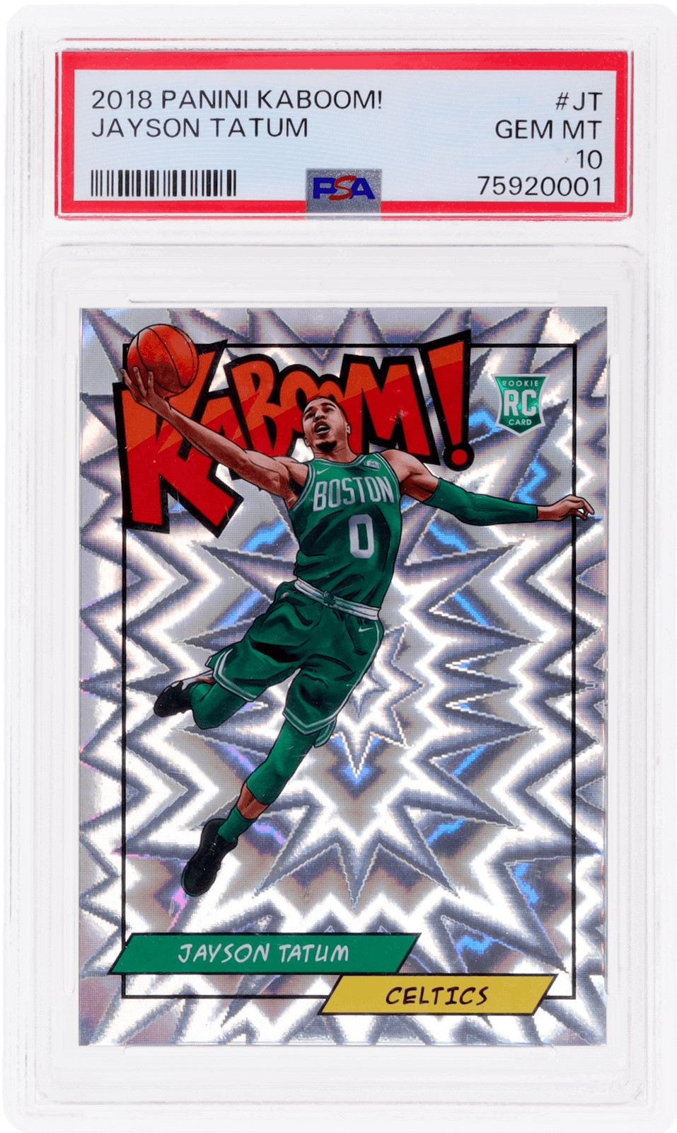 2018 Panini Jayson Tatum Kaboom! #K-JT PSA 10