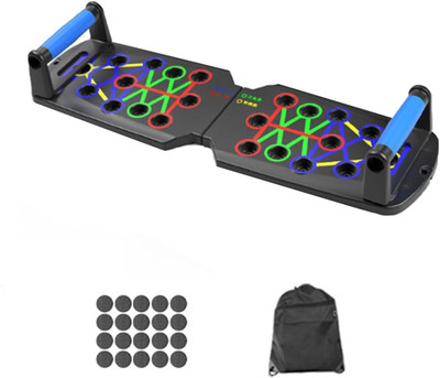 Portable 28 Hole Push-Up Board, Multi-Function Foldable Push up Bar, for Men and