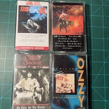 Ozzy Osbourne Cassette Tape Lot Bark At The Moon No Rest For The Wicked Ultimate