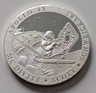 1997 American Mint Conquest of Space Apollo IX 9 Silver 20g Proof Medal