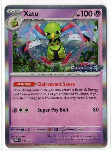 Pokemon Scarlet & Violet Black Star Promo - Xatu SVP 059