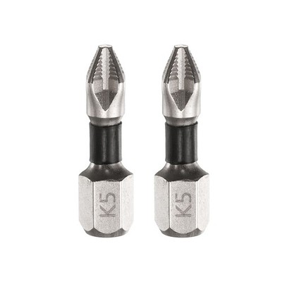 2 Stück Phillips Schraubendreher Bit PH2 mit gezackter Spitze 1'' lang Magnetisch