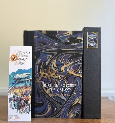 Curious King-Hitchhikers Guide to the Galaxy  Black Edition  SIGNED  IN HAND
