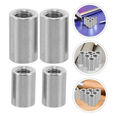 20 Pcs Thickened Welding Nut Threaded Rods Coupling Nuts Extended Round Steel