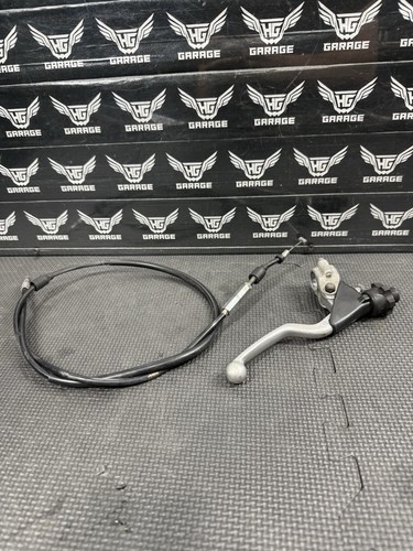 2004 HONDA CR250R OEM CLUTCH CABLE LINE W LEVER & PERCH 22870-KSK-030