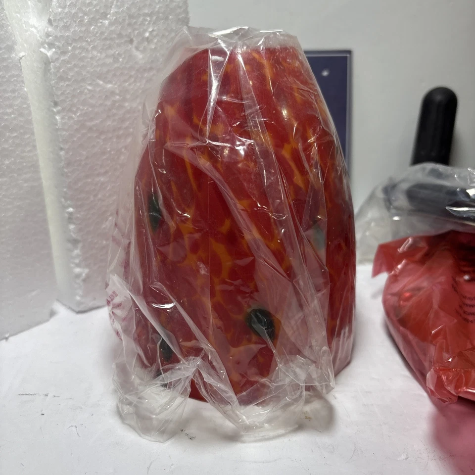 Elk Lighting Mini Pendant Fire Red With Satin Nickel 110-1FR 5” high New - Image 3 of 4