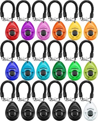 Frienda 18 Pieces Dog Training Clicker, Pet Behavioral Training Clickers with Wr
