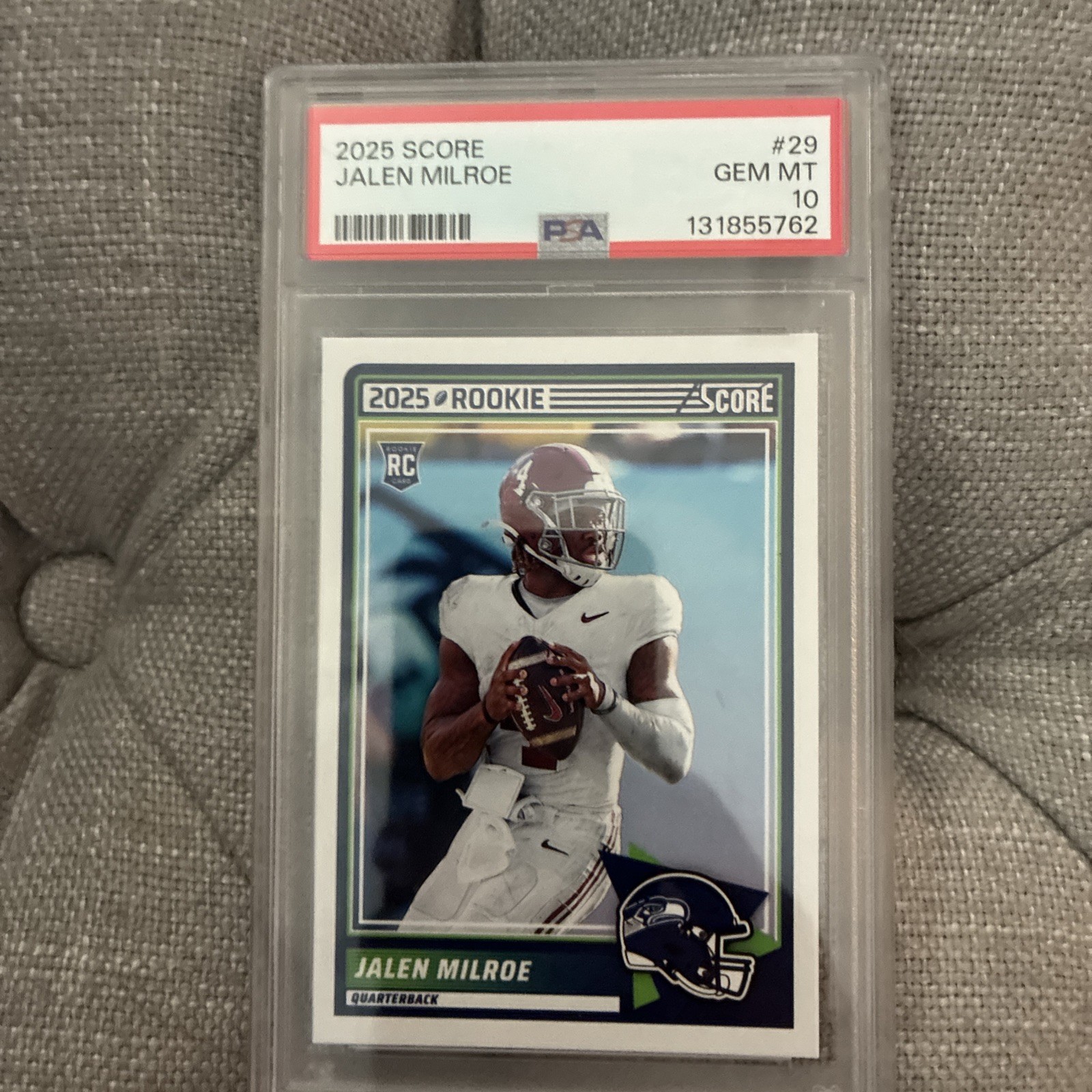 Jalen Milroe Panini Score #29 Base