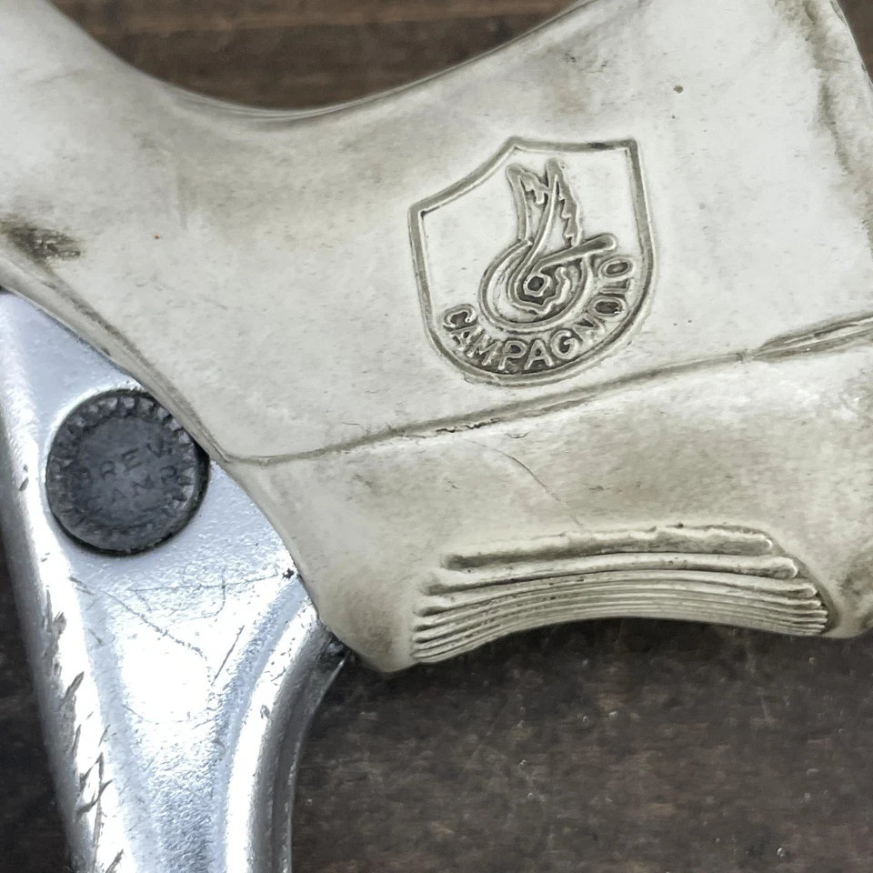 Par de palancas de freno Campagnolo vintage campanas de bicicleta de carretera Italia aleación clásica 235 g Foto 4 de 4