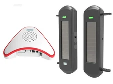 Solar Wireless Driveway Alarm System- 1/2 Mile Long Transmission Range- 300 F...