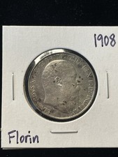 1908 Great Britain Florin VF