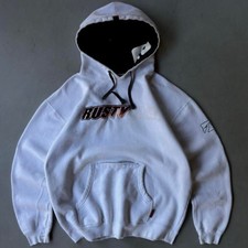 Vintage Y2K Rusty Surf Hoodie Baggy Grunge Skater Distressed
