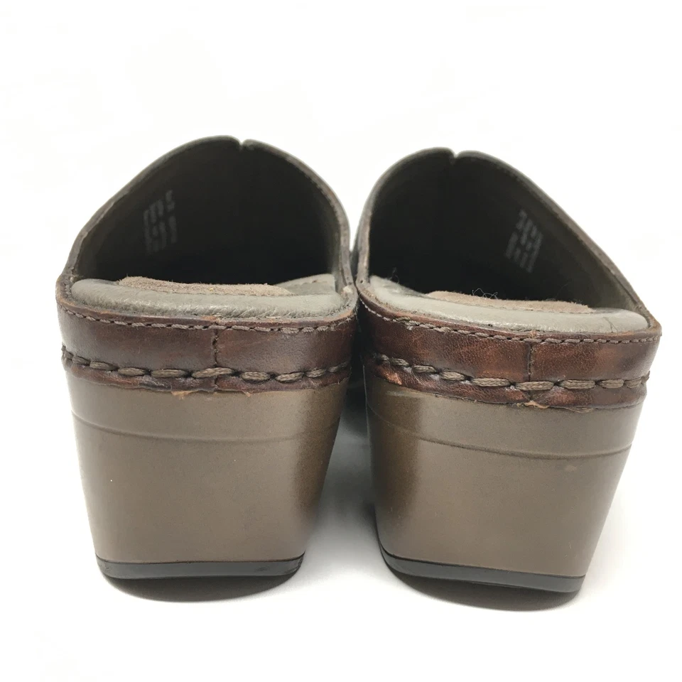 Zuecos Dansko Shyanne Mules Zapatos para Mujer Talla 7.5-8 EE. UU. 38 UE Cuero Marrón Tachuelas Foto 4 de 4