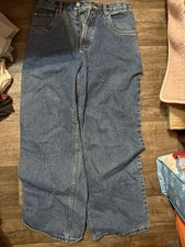 Vtg Y2K 90’s Bullhead 30X30 Baggy Loose Fit Wide Leg Flared Skater Denim Jeans