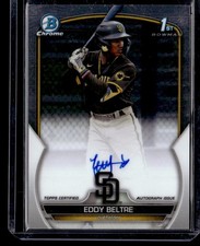 2023 Bowman Chrome Eddy Beltre Prospect Autographs