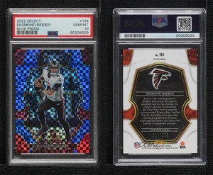 2022 Select Premier Level Blue Prizm /149 Desmond Ridder PSA 10 GEM MT Rookie RC
