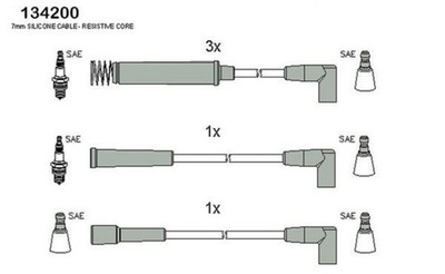 HUCO Ignition Spark Plug Wire KIT Fits DAEWOO Cielo Sedan 1.5L 1995-1997