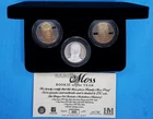 Randy Moss Highland Mint 1998 Rookie of the Year 1 Troy Ounce Silver 3-Coin Set