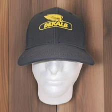 NWOT Dekalb  Agriculture Black Hat / Cap - Adjustable Strap