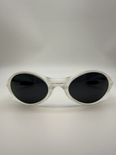 Vintage Oakley Straight Jacket Sunglasses Transparent Frame Black Lenses