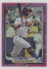 2024 Bowman Mega Box Chrome Pink Mojo Refractor /199 Sal Frelick #39 Rookie RC