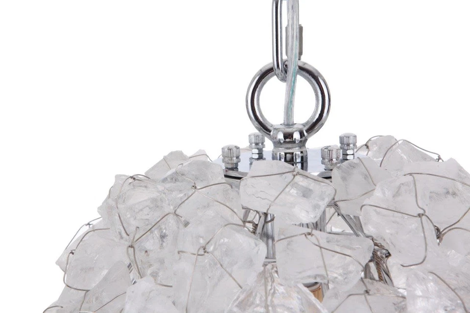 Mini colgante de cristal hecho a mano 48490 Roxx 10" W - cromo Foto 3 de 4