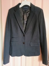 Tommy Hilfiger Women  s Navy 2-button Blazer US 4 / EU 34   Crest Patch  Lining