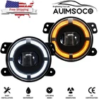 For Ford 2009 2010 2011 2012 F150 Pair 4" Bumper LED Halo Fog Lights