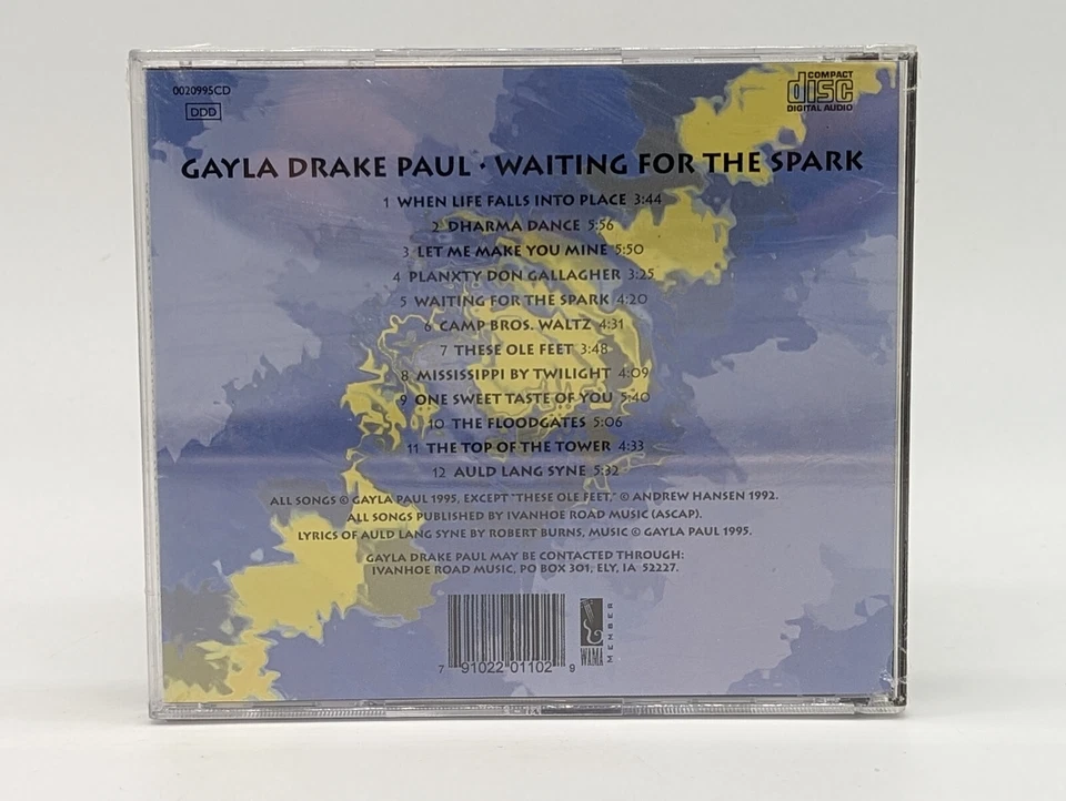 Gayla Drake Paul Waiting For The Spark CD Brand New Sealed 1995 Ely Iowa Ivanhoe - Imagem 2 de 4