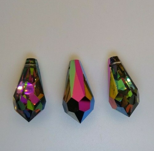 Swarovski Crystal Vitrail Medium 22mm Teardrop 6000 Pendant; RARE - Picture 2 of 4