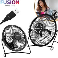 Portable USB Fan Mini Desk Table Air Cooling Desktop Personal Adjustable Cooler