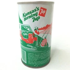 7up "America's Turning 7up" Soda Pop Can - Vintage 1979 - Kansas