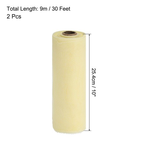 2 Rolls Burlap Mesh 10 Inch x 30 Feet10 Yard Each Burlap Roll PP Deco Ribbon ... - Picture 2 of 6