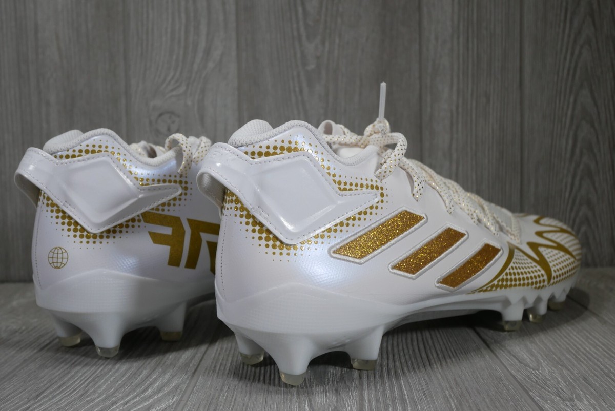 Adidas Freak 22 White Gold Metallic Football Cleats GW3420