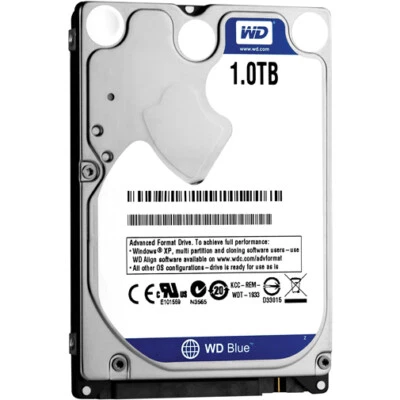 WD 1000 GB Festplatte 2,5 Zoll interne Western Digital Blue SATA 3 WD10JPVX 1TB